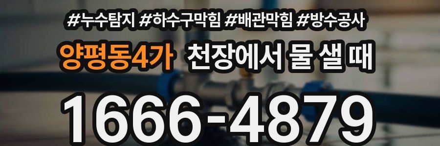 양평동4가 천장에서 물 샐 때