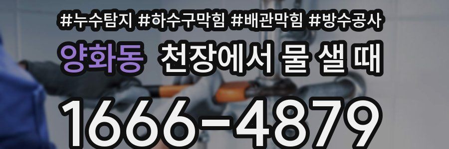 양화동 천장에서 물 샐 때
