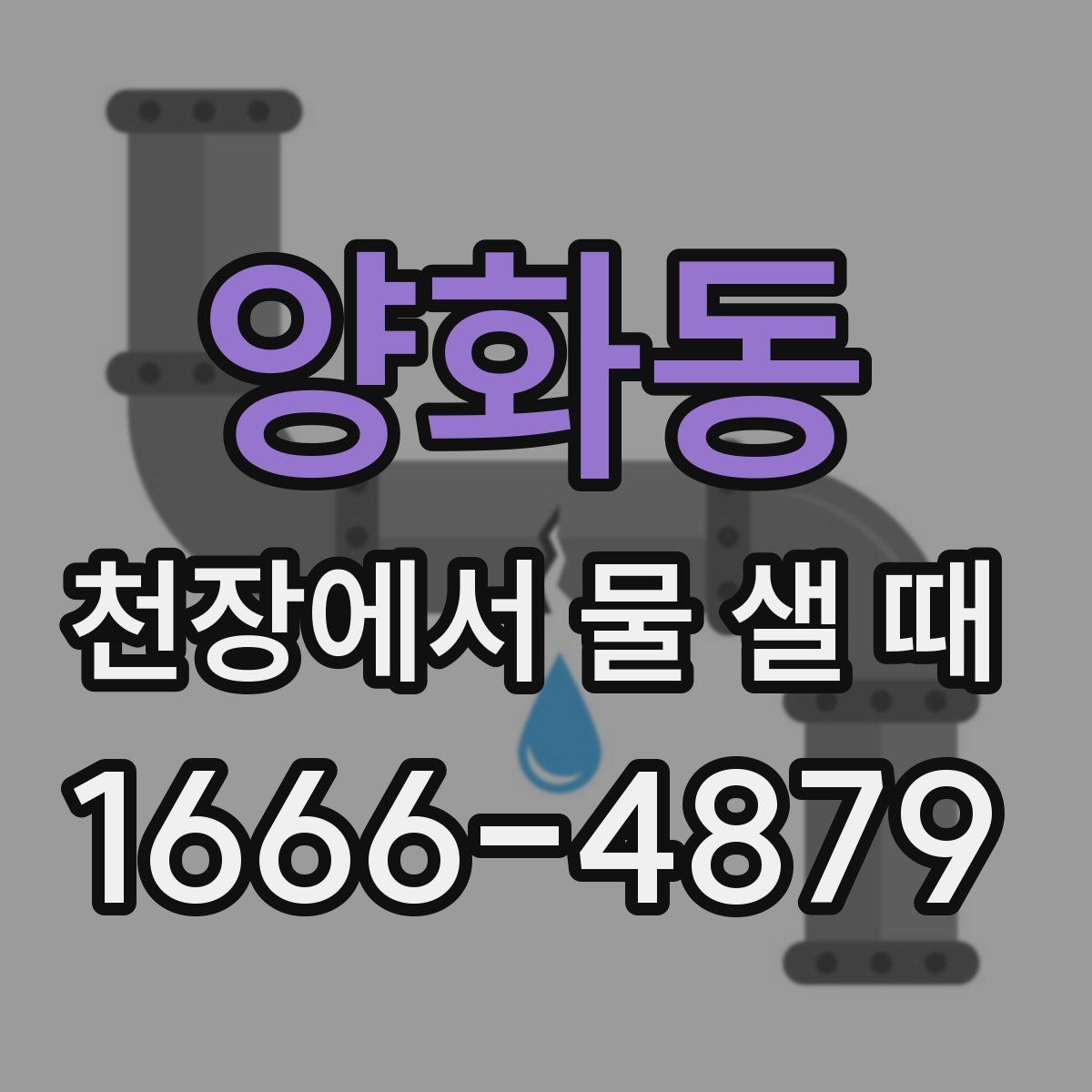 양화동 천장에서 물 샐 때