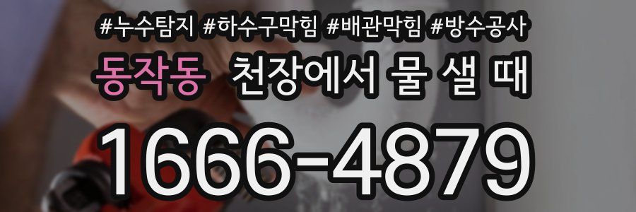 동작동 천장에서 물 샐 때