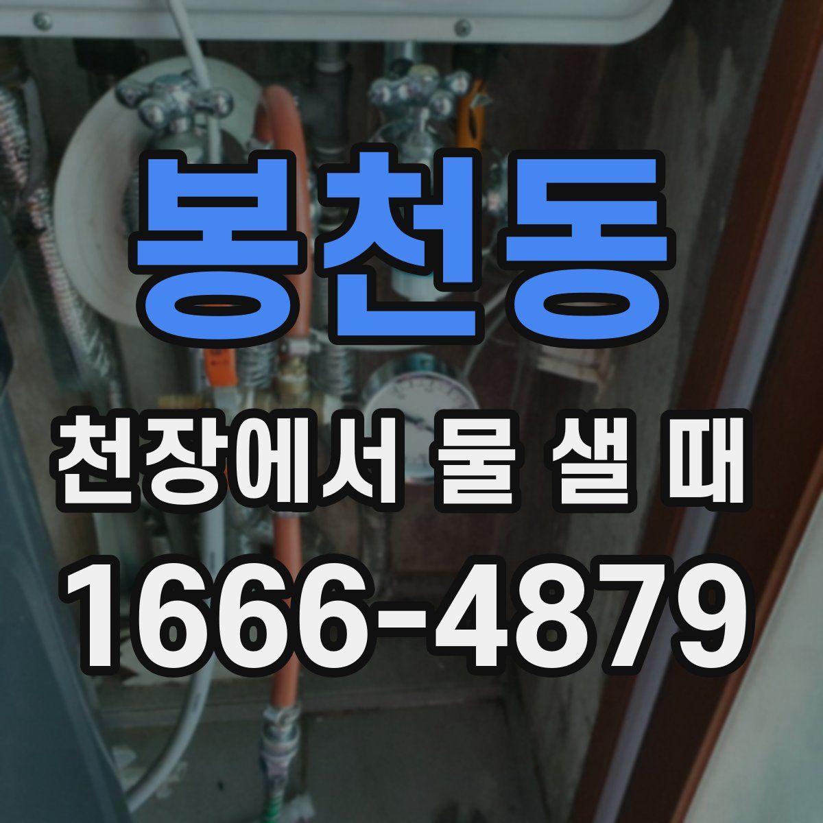 봉천동 천장에서 물 샐 때
