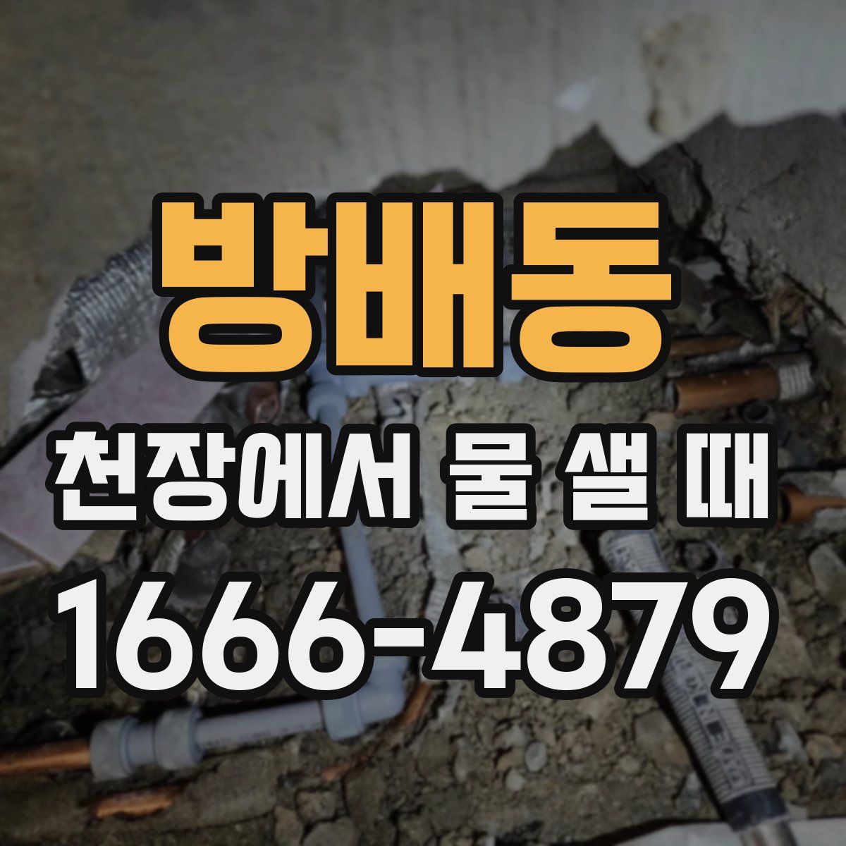 방배동 천장에서 물 샐 때