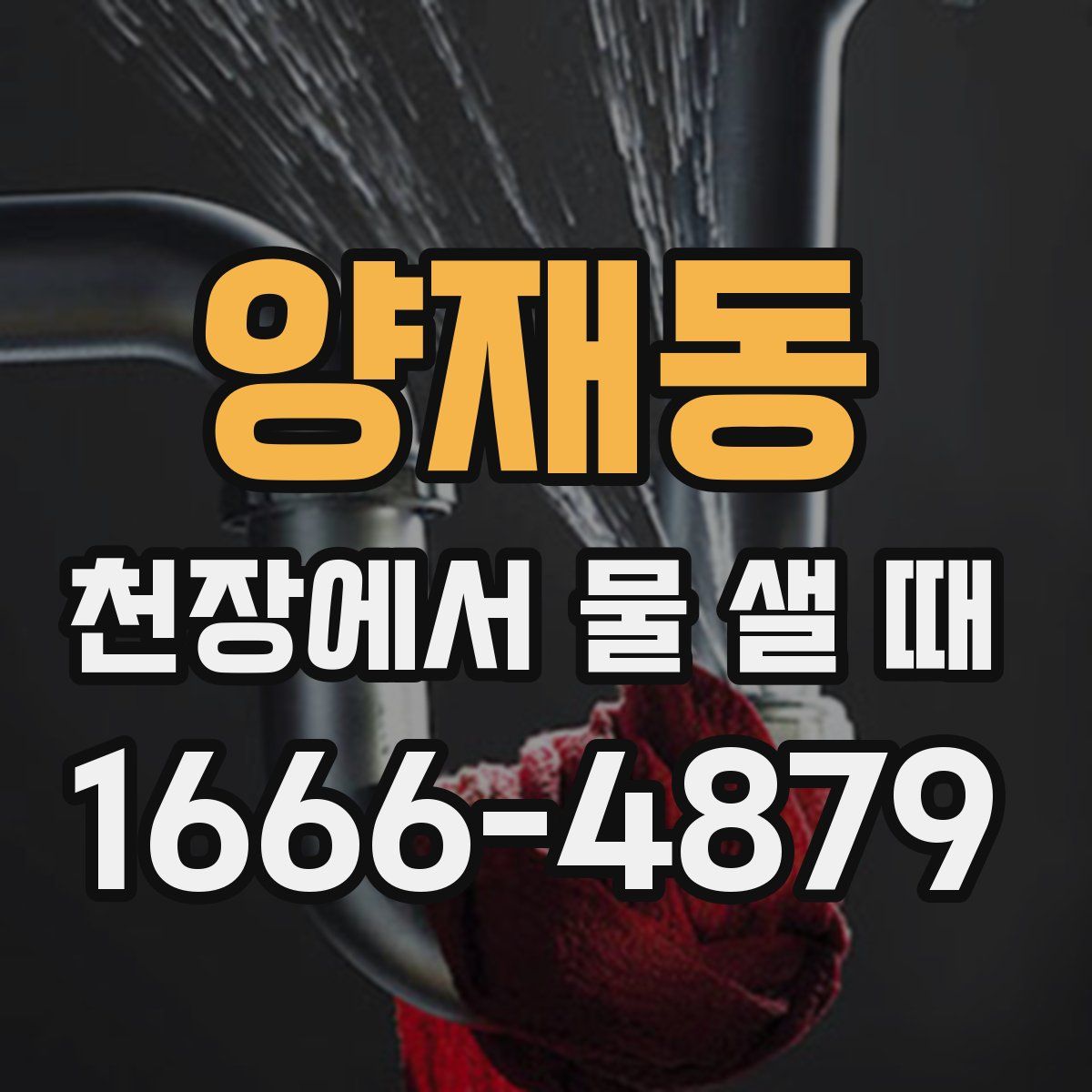 양재동 천장에서 물 샐 때
