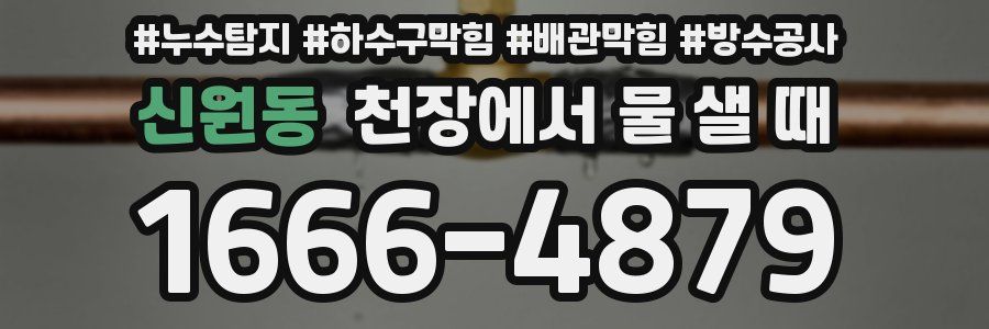 신원동 천장에서 물 샐 때