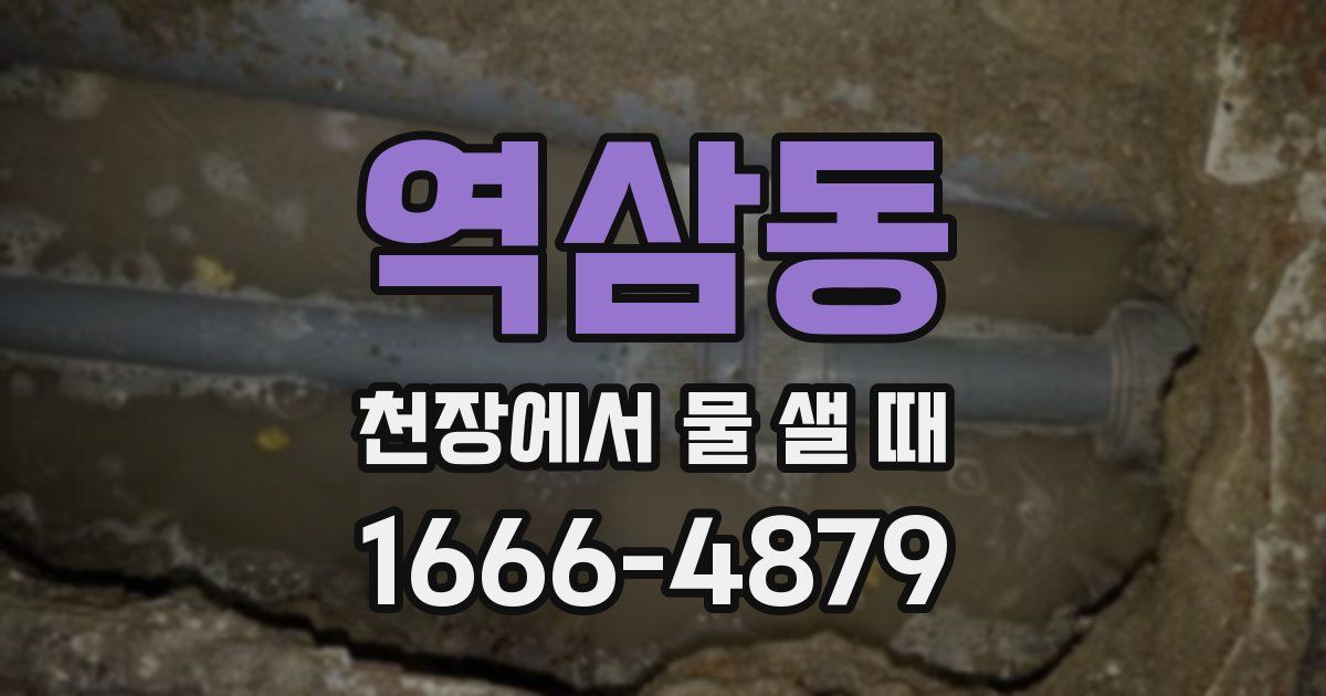 역삼동 천장에서 물 샐 때