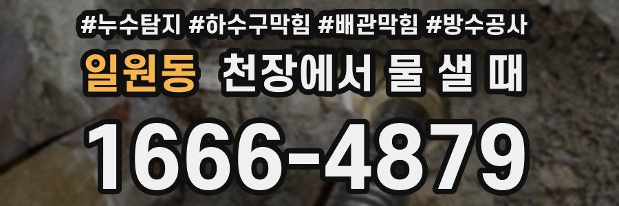 일원동 천장에서 물 샐 때