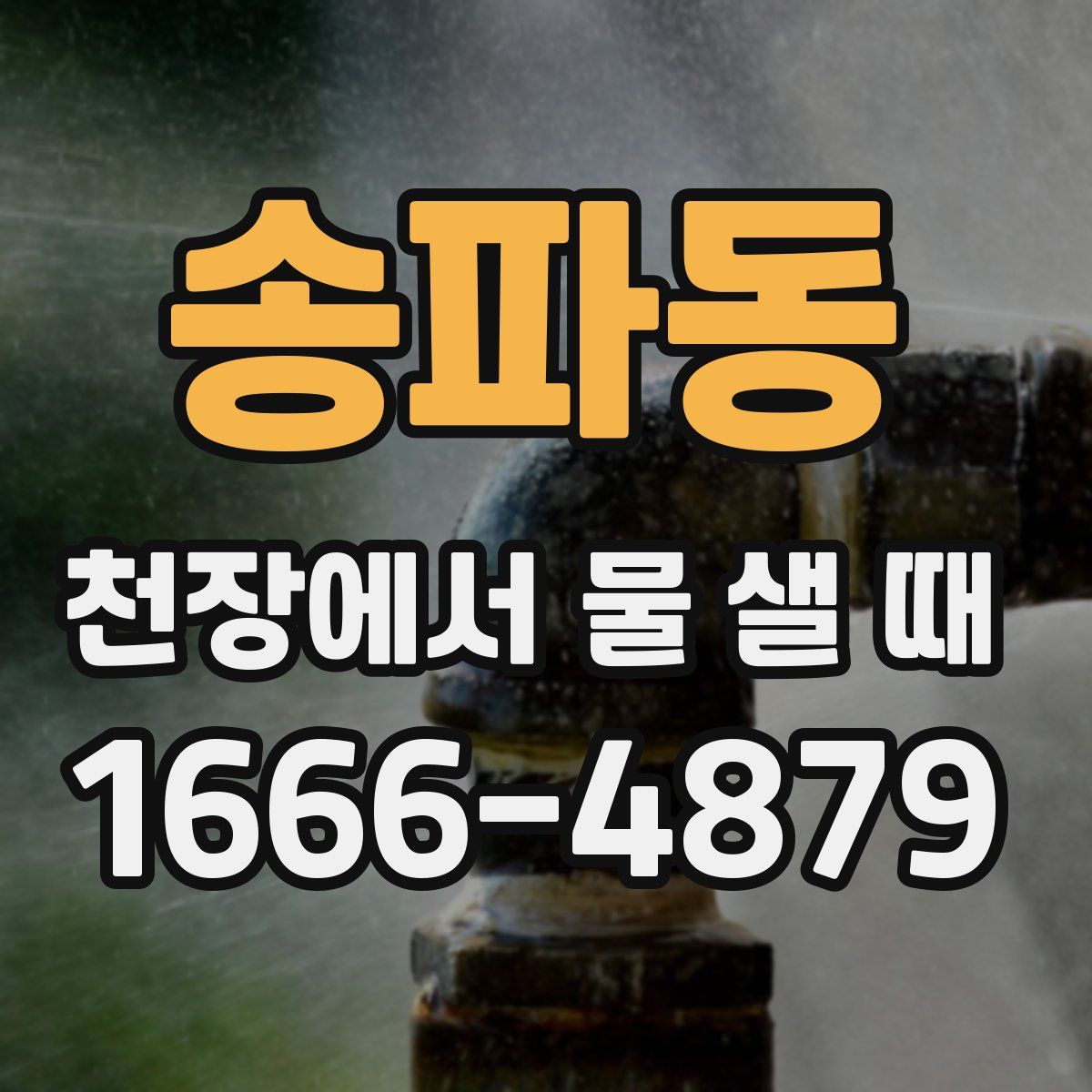 송파동 천장에서 물 샐 때
