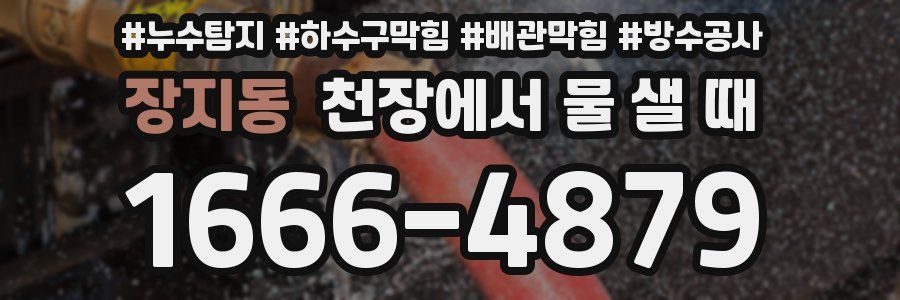 장지동 천장에서 물 샐 때