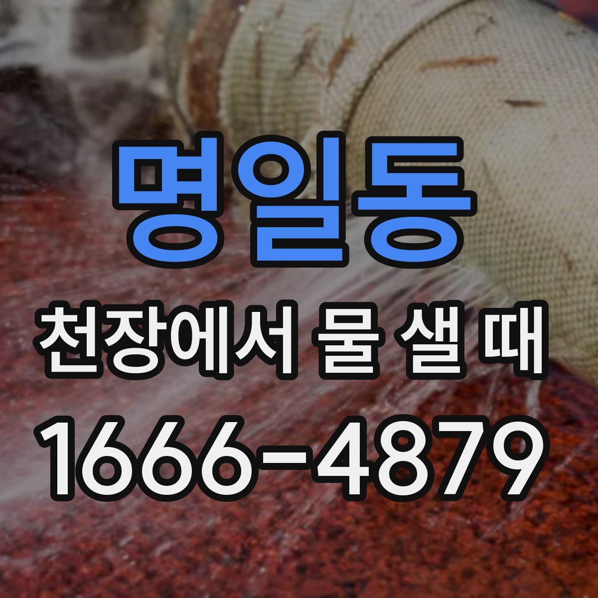 명일동 천장에서 물 샐 때
