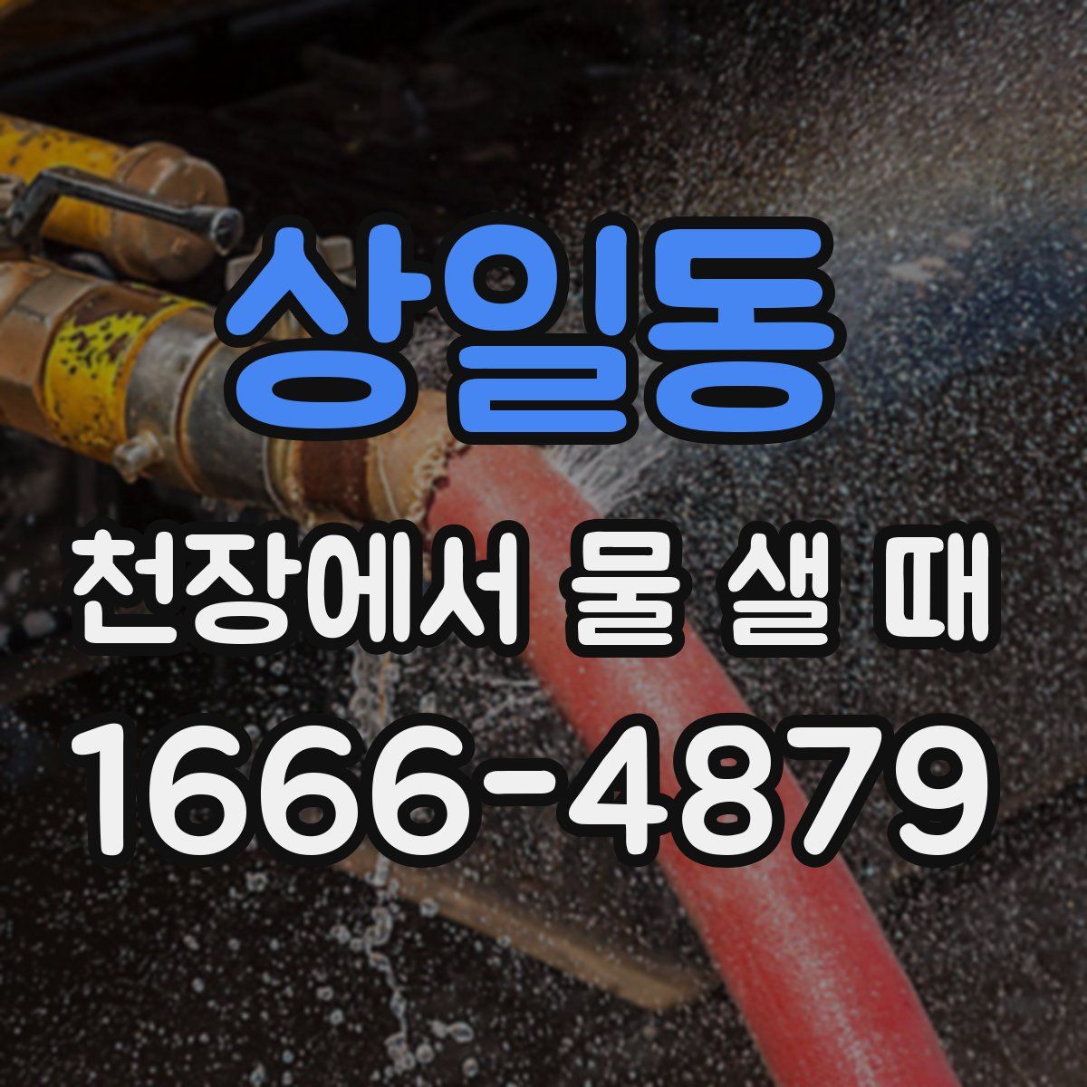상일동 천장에서 물 샐 때
