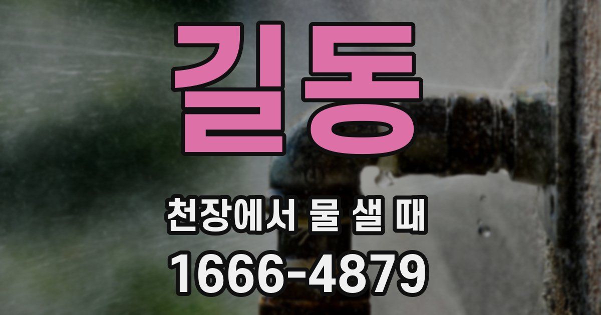 길동 천장에서 물 샐 때