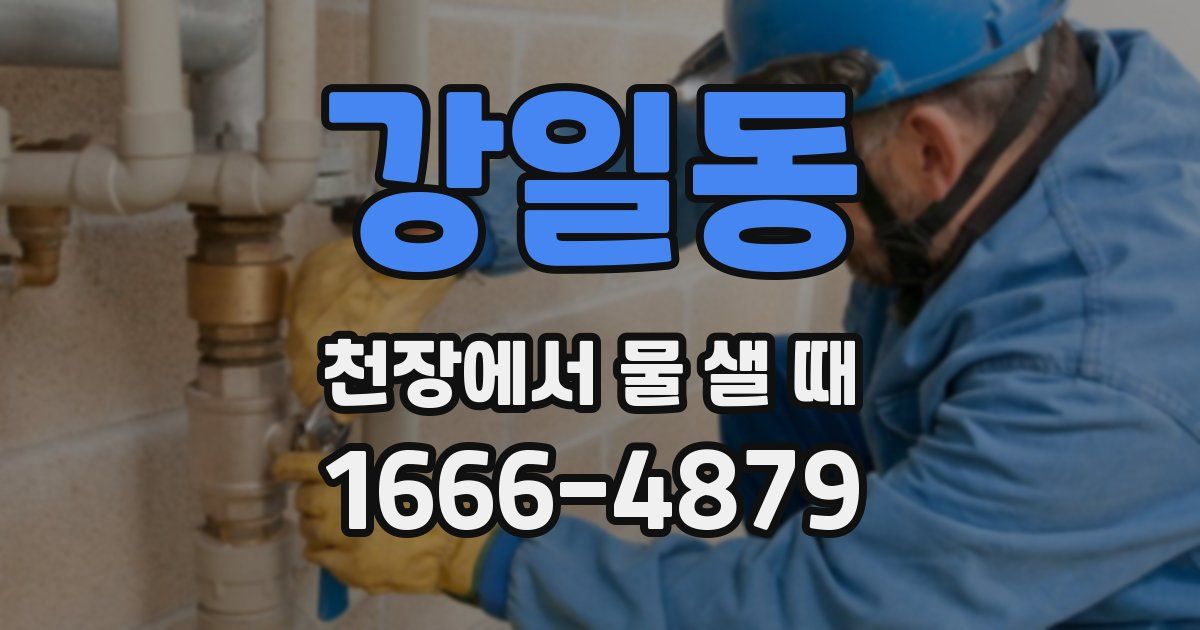 강일동 천장에서 물 샐 때