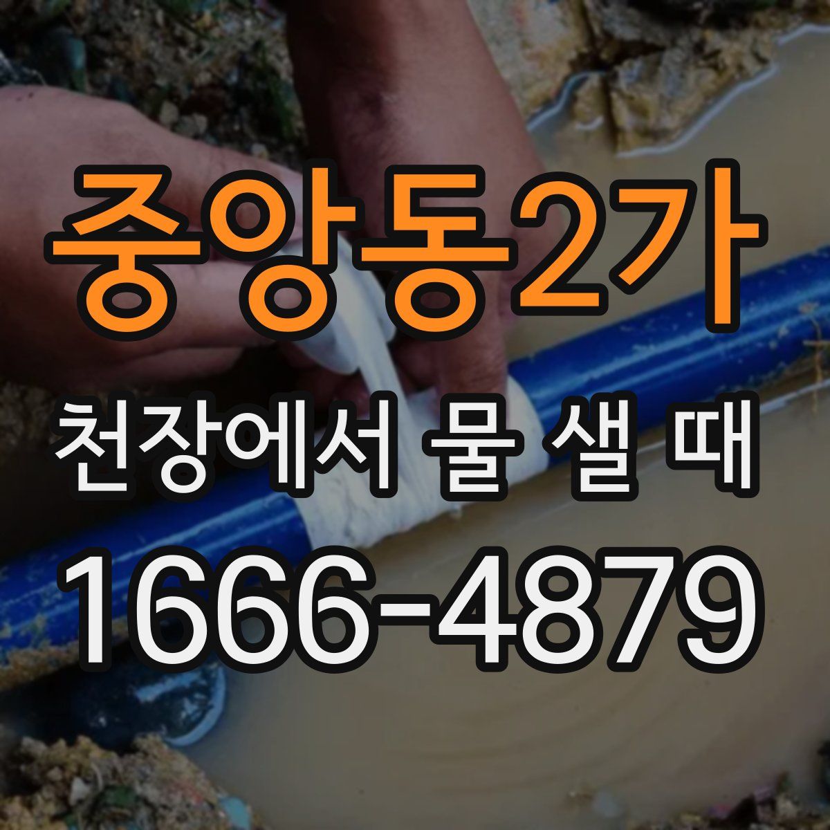 중앙동2가 천장에서 물 샐 때
