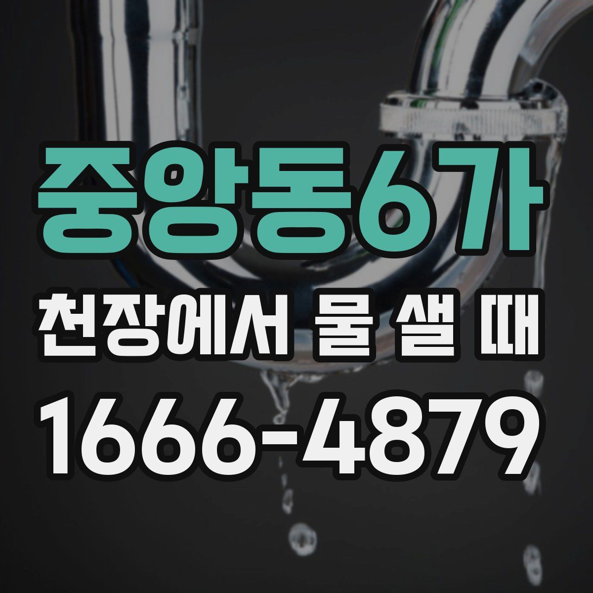 중앙동6가 천장에서 물 샐 때