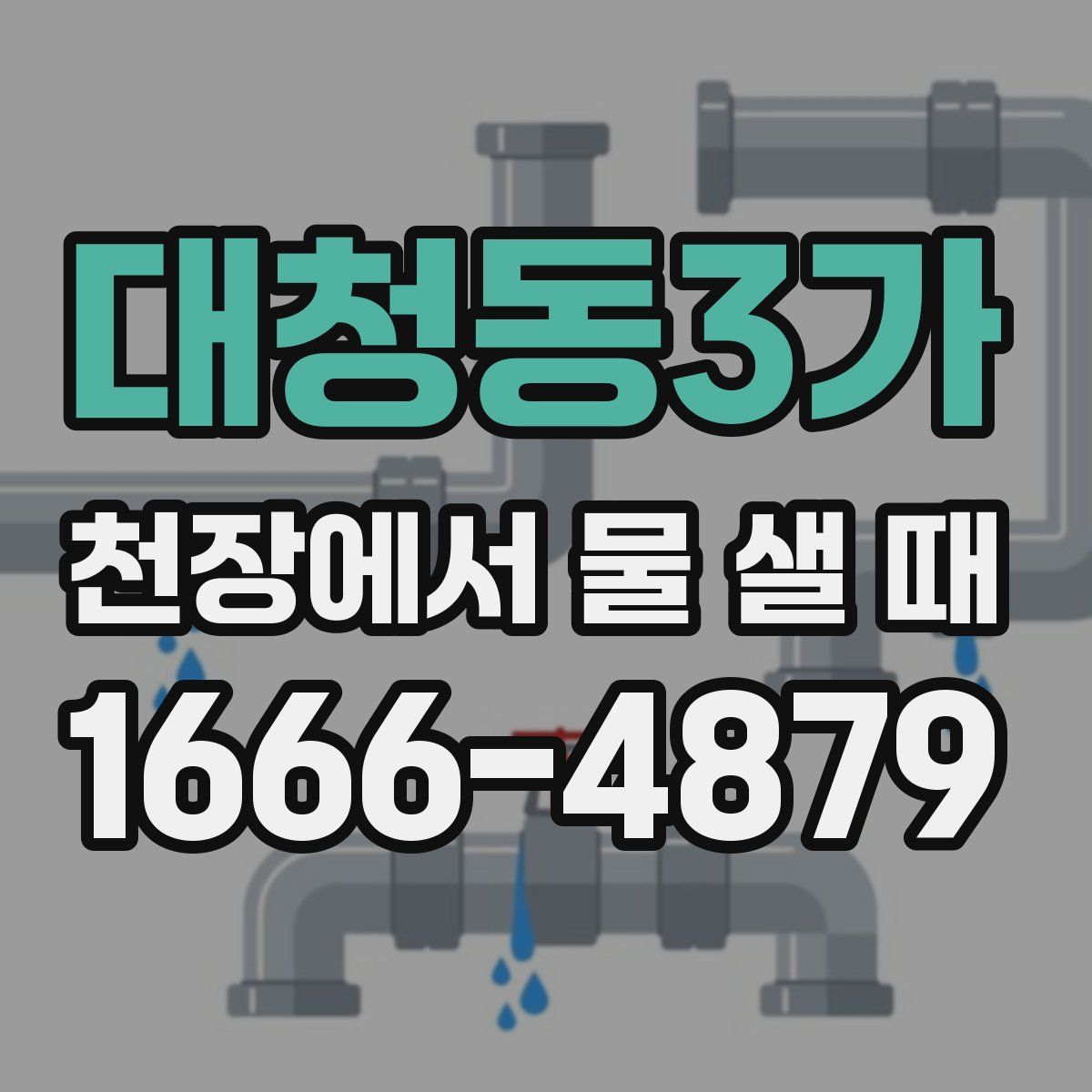 대청동3가 천장에서 물 샐 때