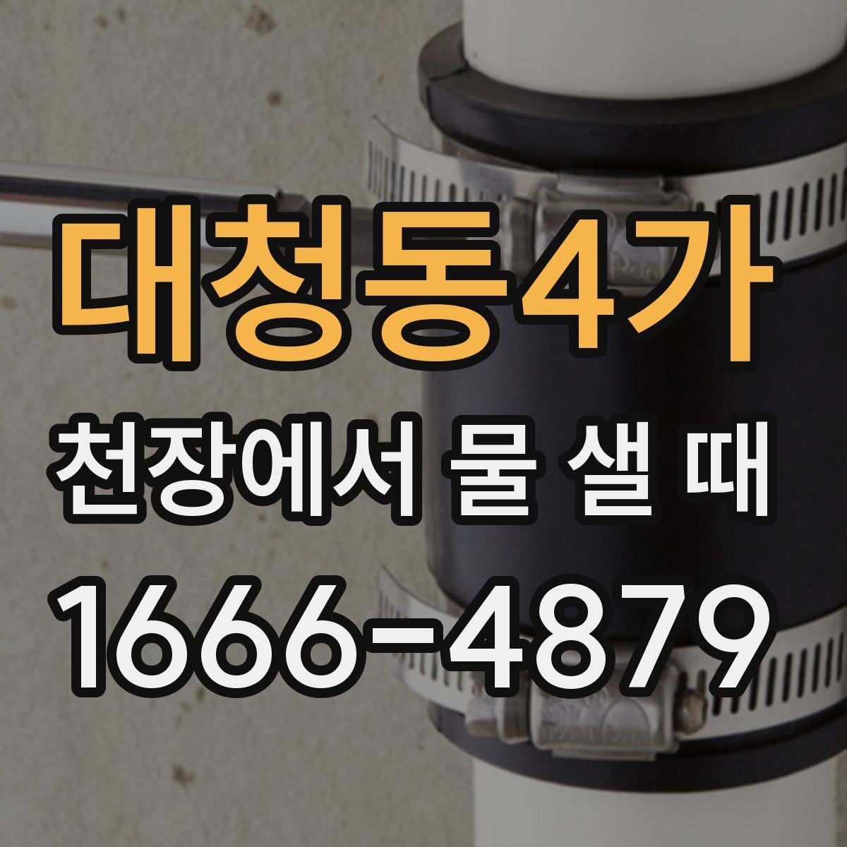 대청동4가 천장에서 물 샐 때