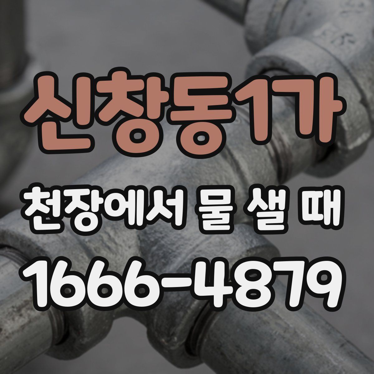 신창동1가 천장에서 물 샐 때