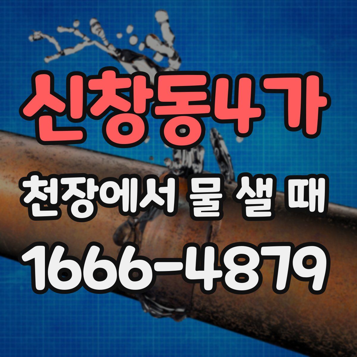 신창동4가 천장에서 물 샐 때