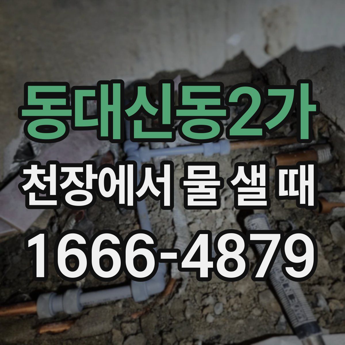 동대신동2가 천장에서 물 샐 때
