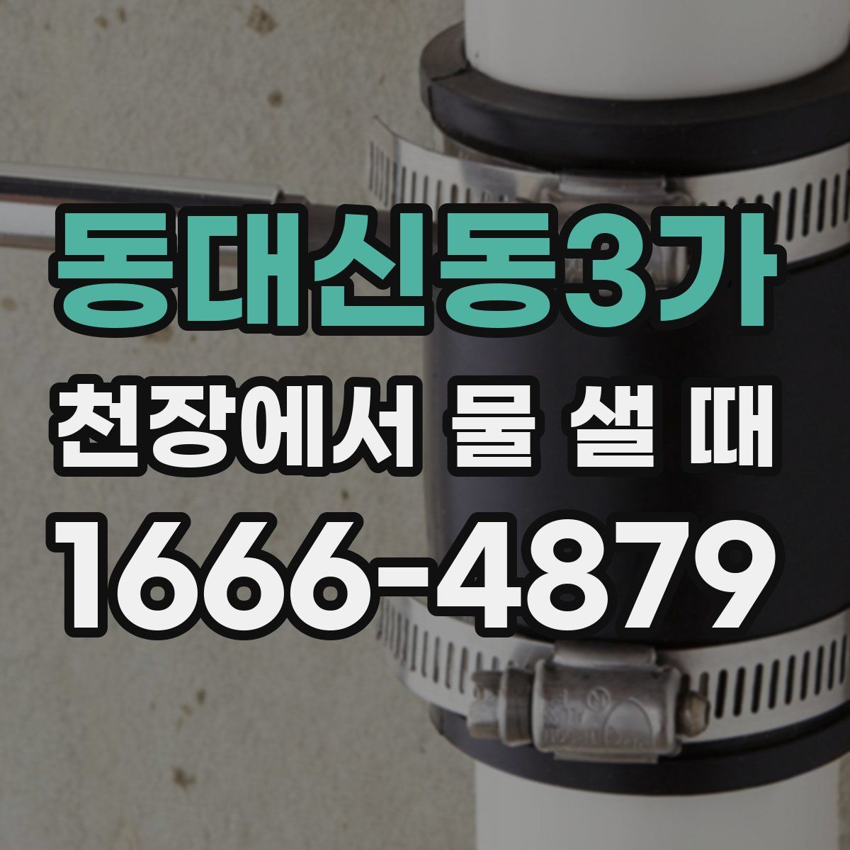 동대신동3가 천장에서 물 샐 때