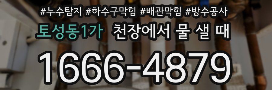 토성동1가 천장에서 물 샐 때