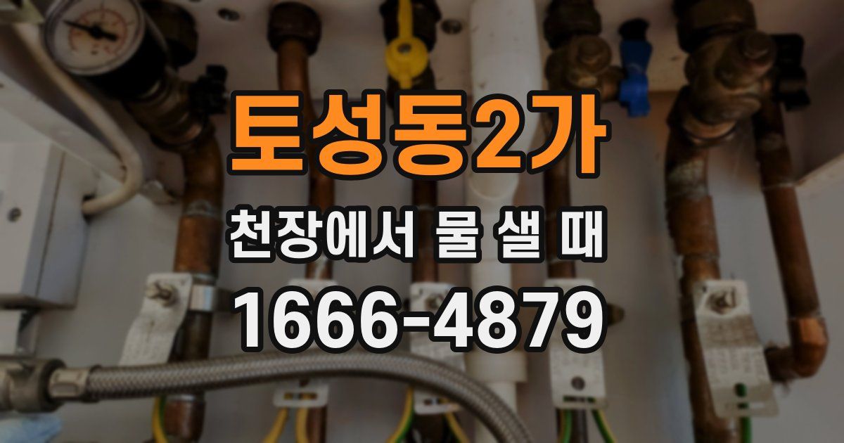 토성동2가 천장에서 물 샐 때