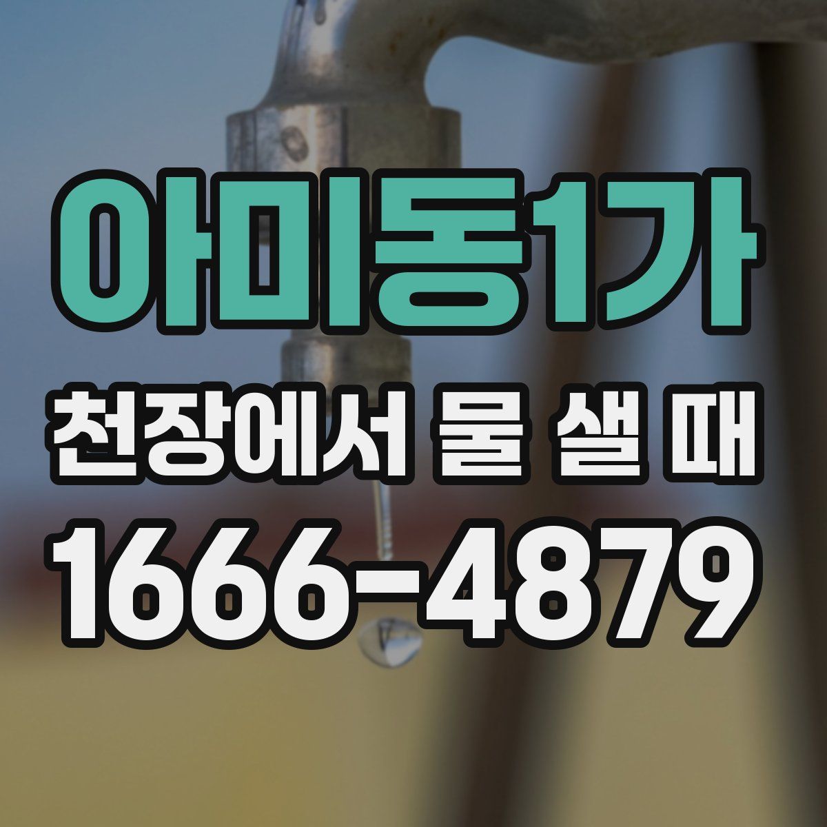 아미동1가 천장에서 물 샐 때