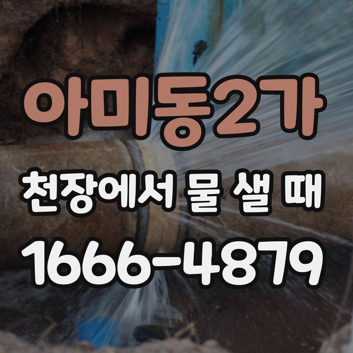 아미동2가 천장에서 물 샐 때