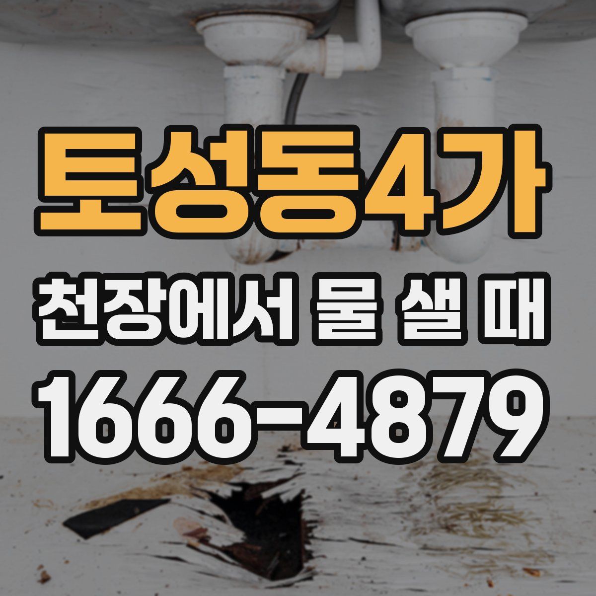 토성동4가 천장에서 물 샐 때