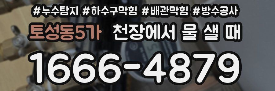 토성동5가 천장에서 물 샐 때