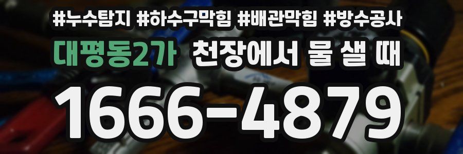 대평동2가 천장에서 물 샐 때