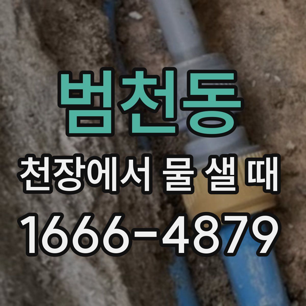 범천동 천장에서 물 샐 때