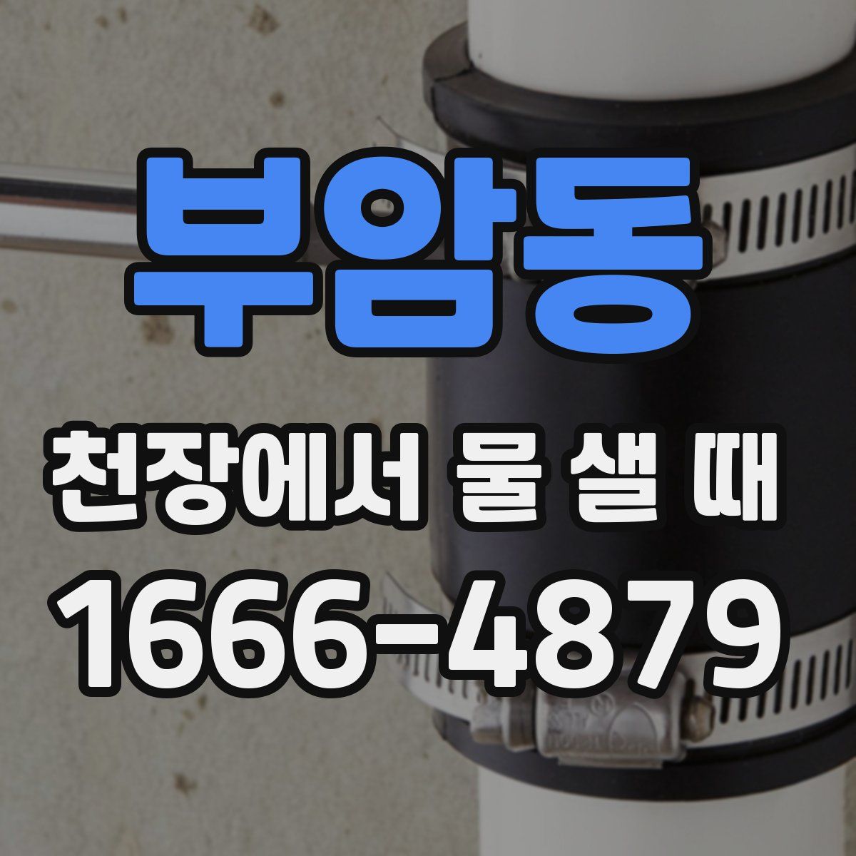 부암동 천장에서 물 샐 때