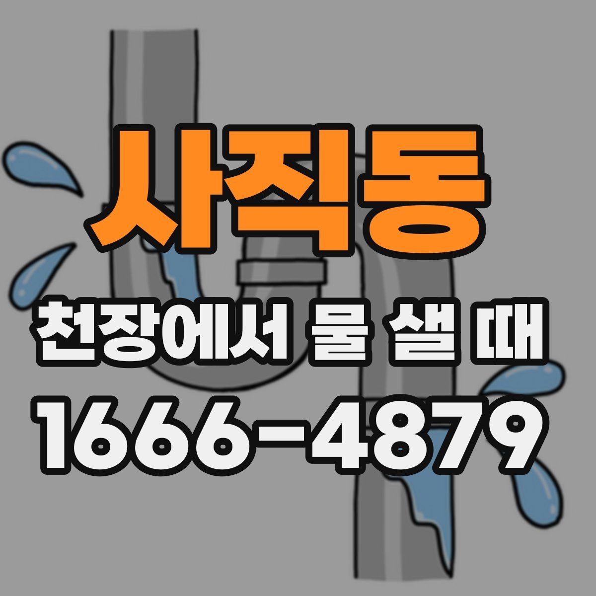 사직동 천장에서 물 샐 때