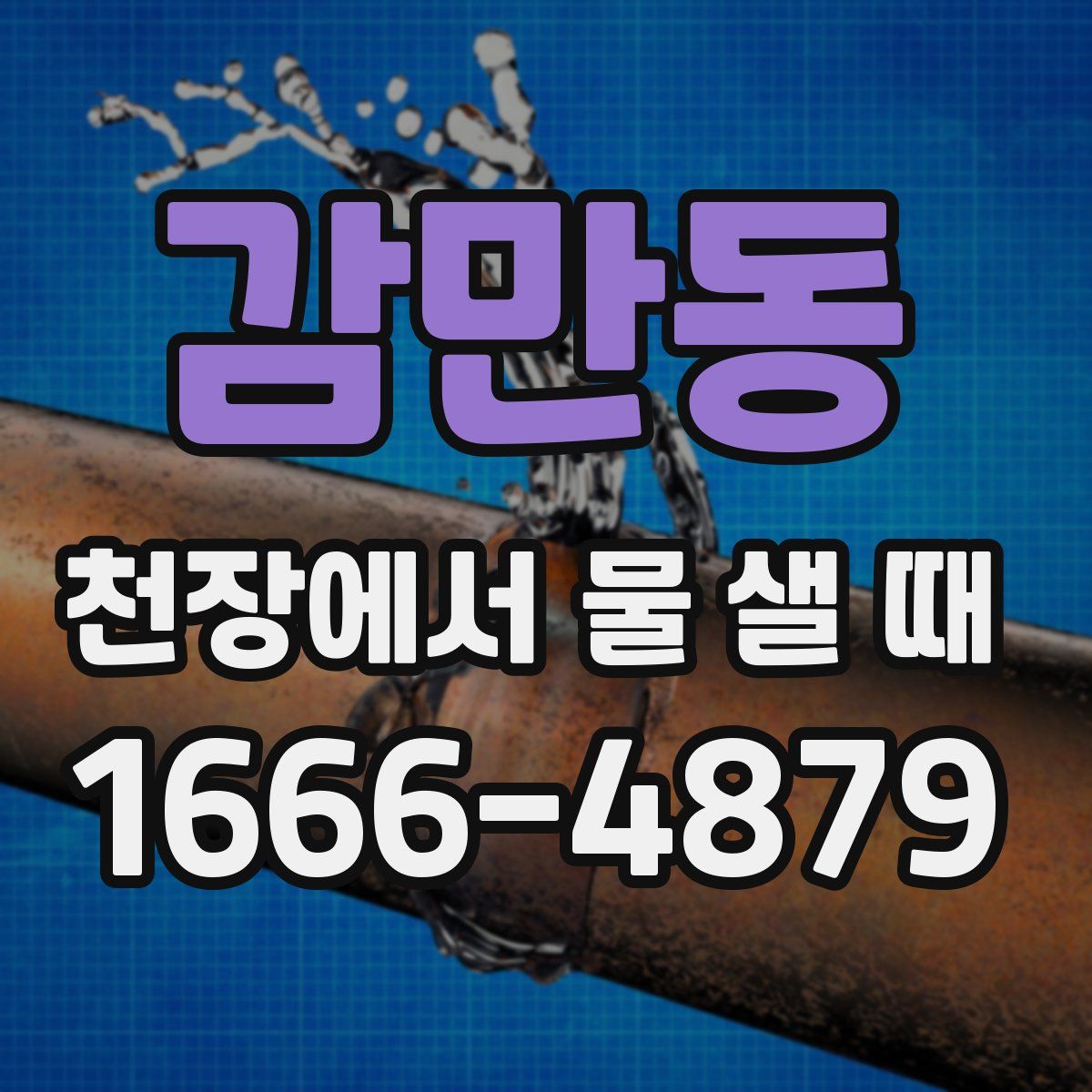 감만동 천장에서 물 샐 때