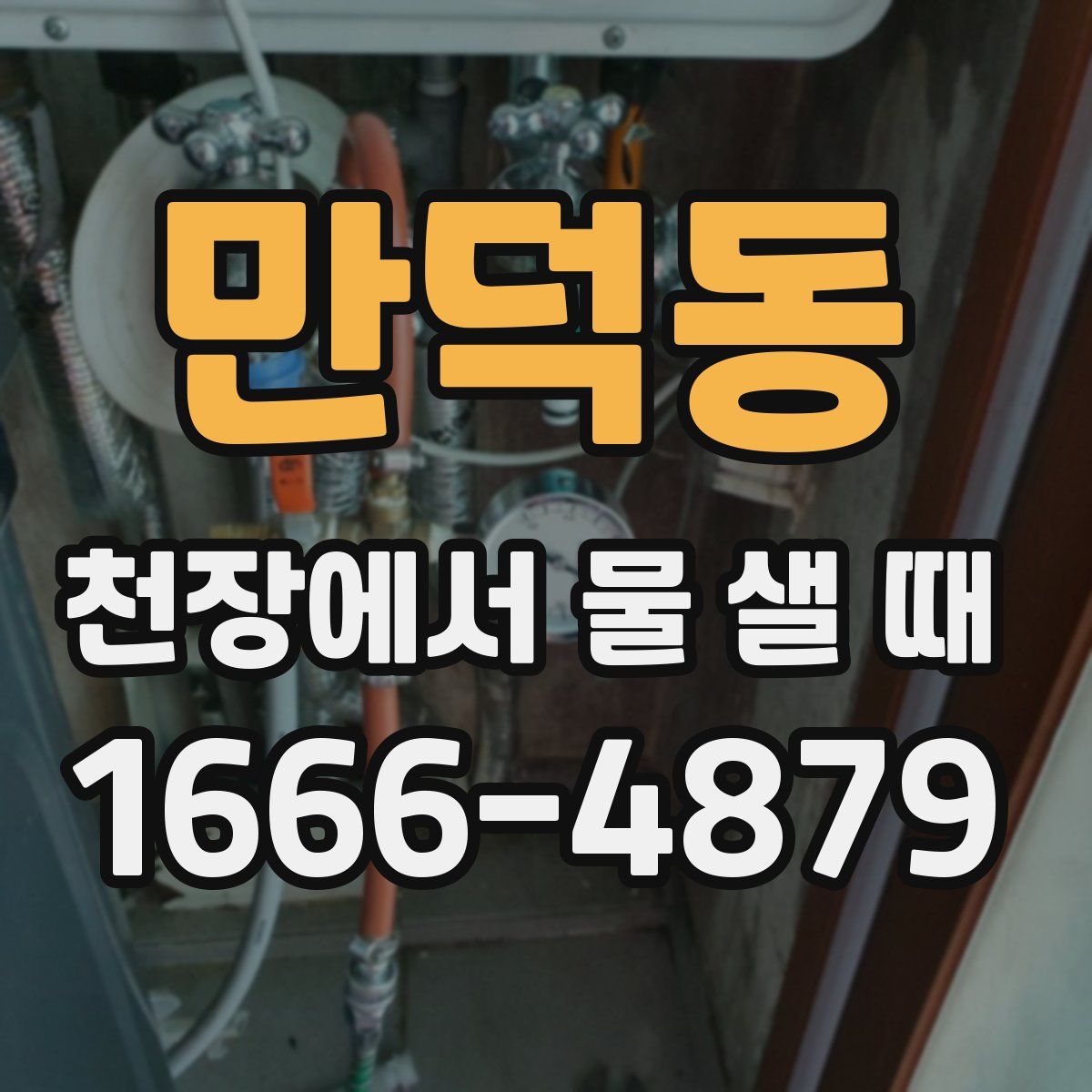 만덕동 천장에서 물 샐 때