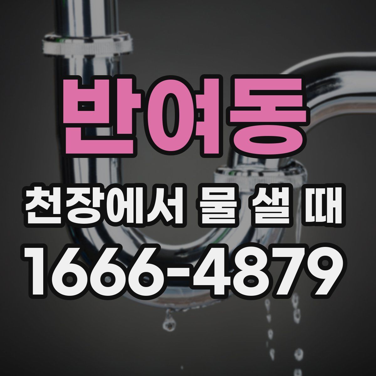 반여동 천장에서 물 샐 때