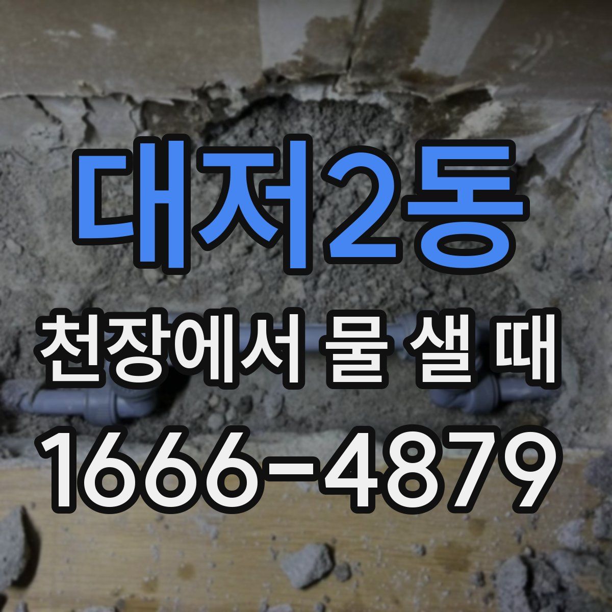 대저2동 천장에서 물 샐 때