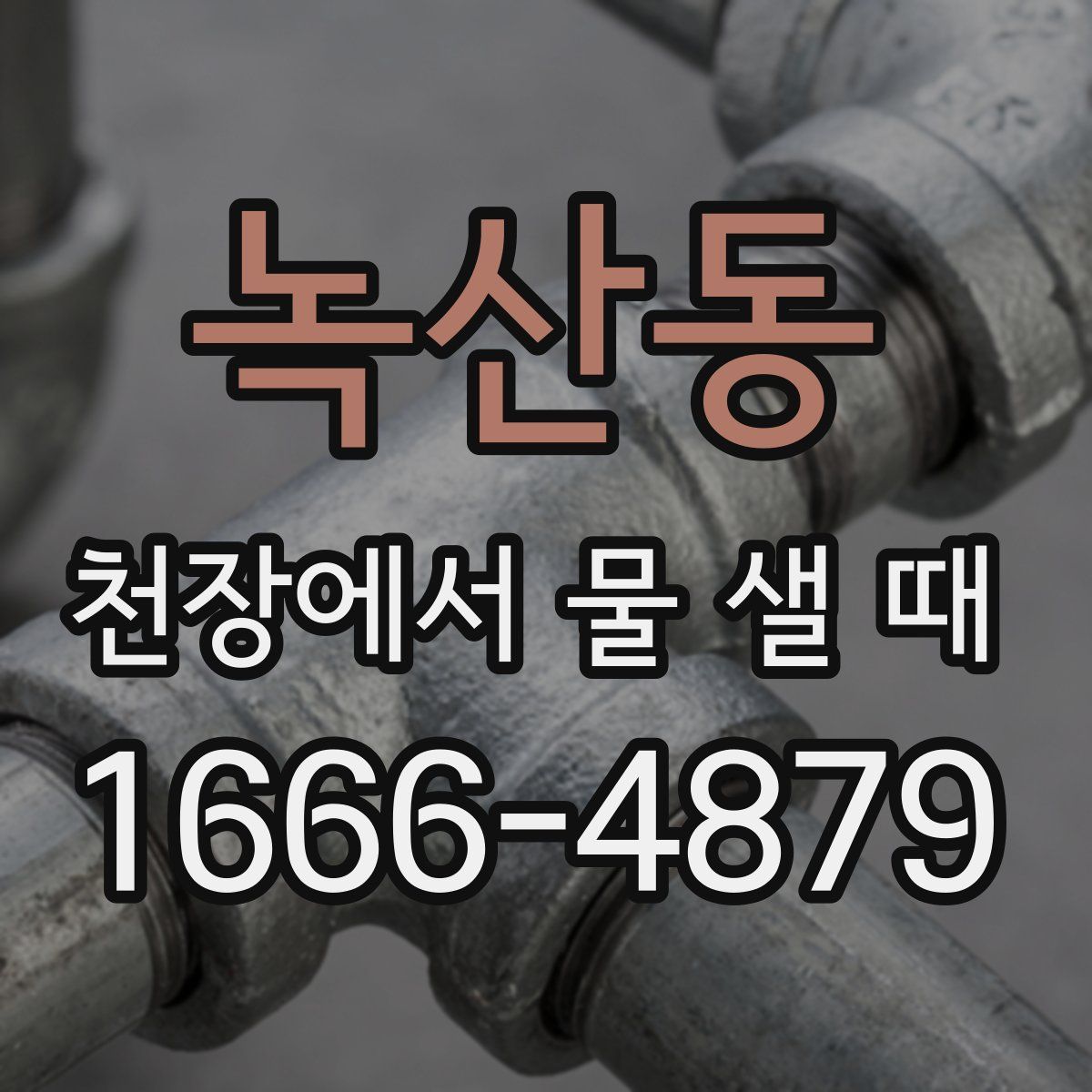 녹산동 천장에서 물 샐 때
