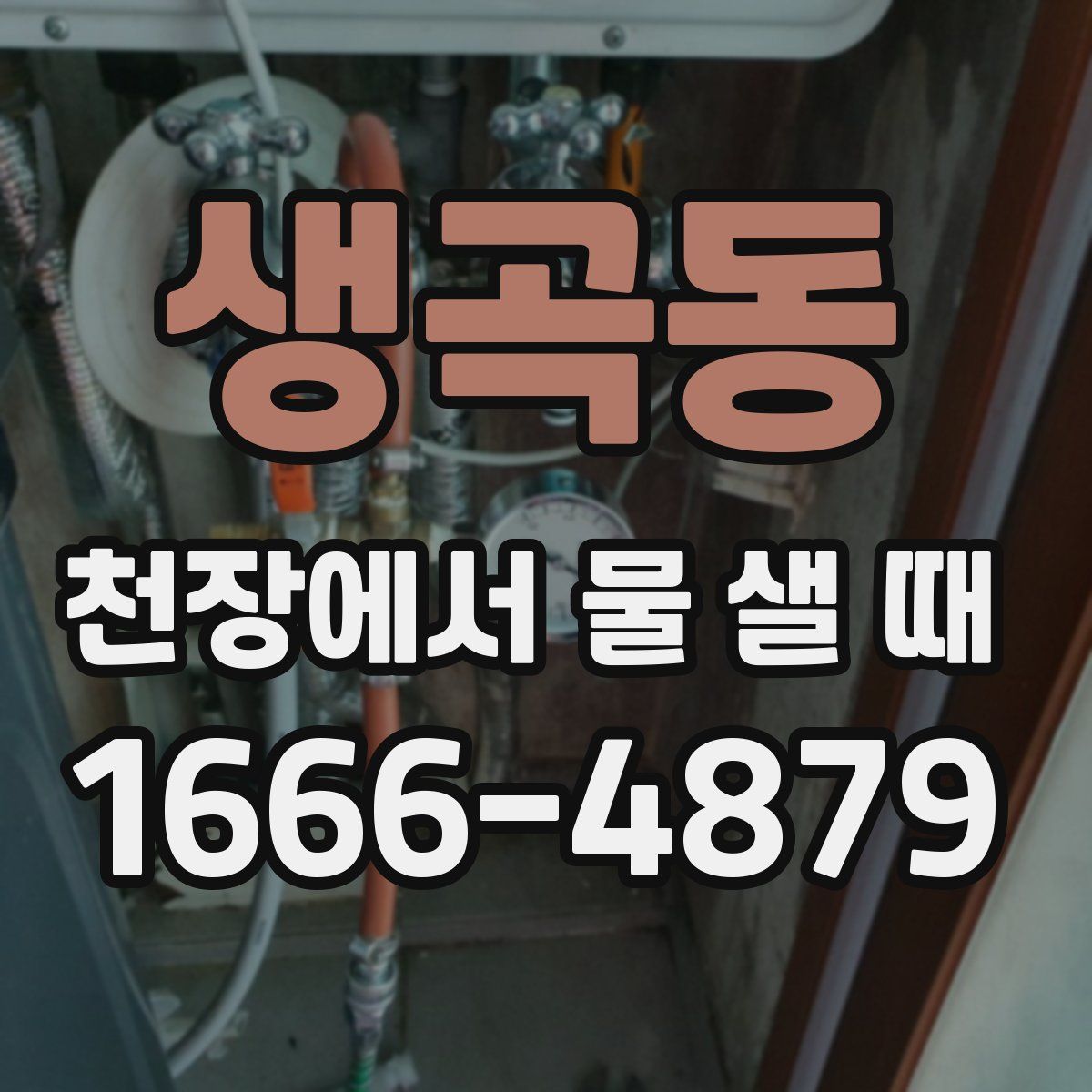 생곡동 천장에서 물 샐 때