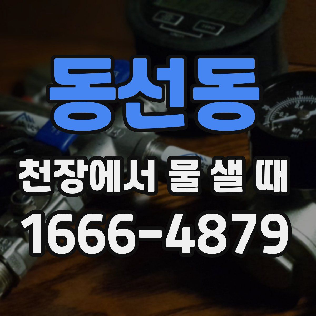 동선동 천장에서 물 샐 때
