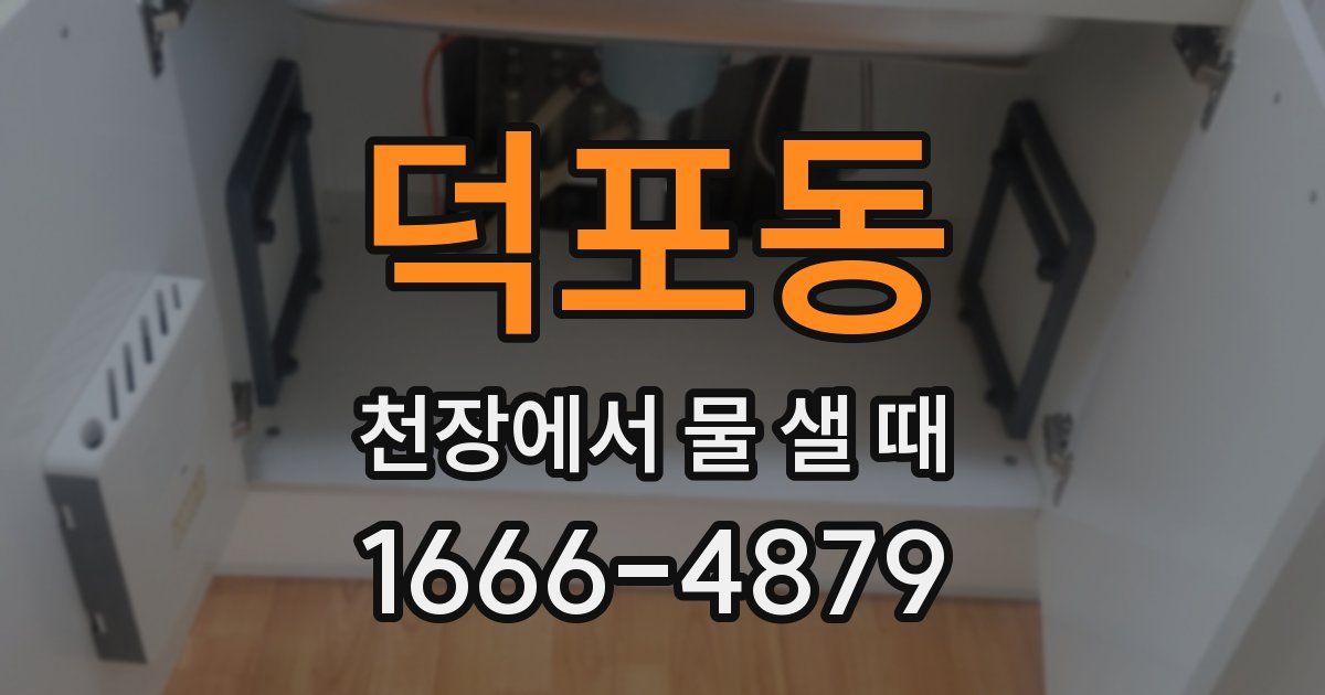 덕포동 천장에서 물 샐 때
