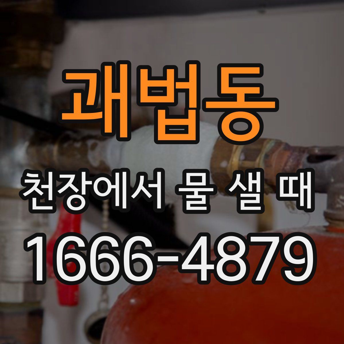 괘법동 천장에서 물 샐 때