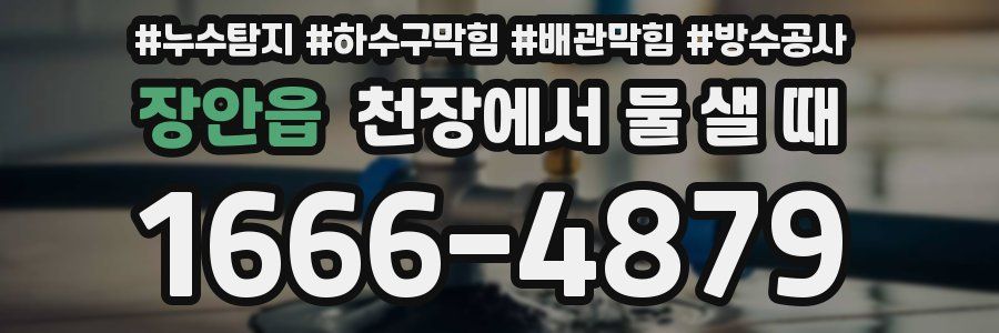 장안읍 천장에서 물 샐 때