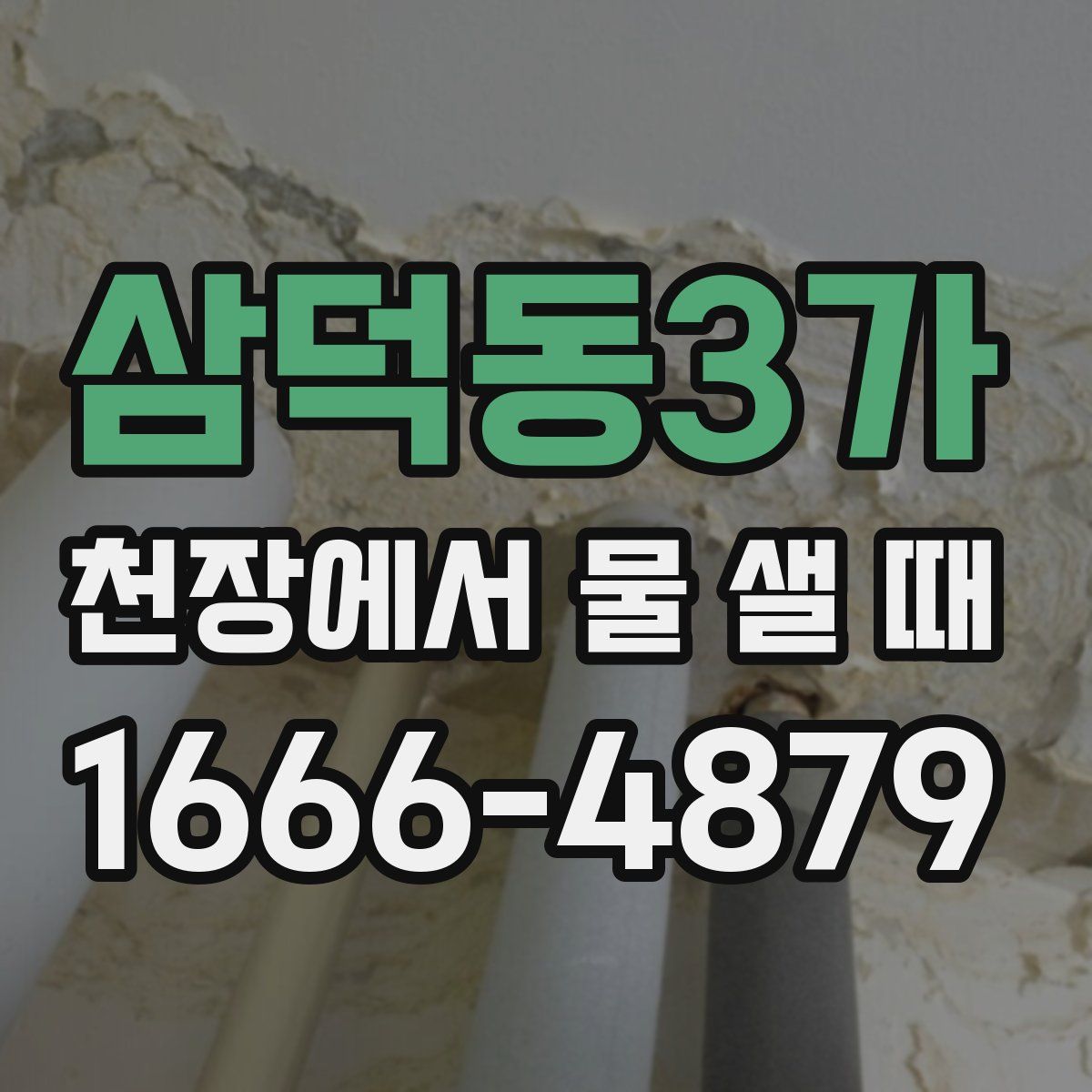 삼덕동3가 천장에서 물 샐 때