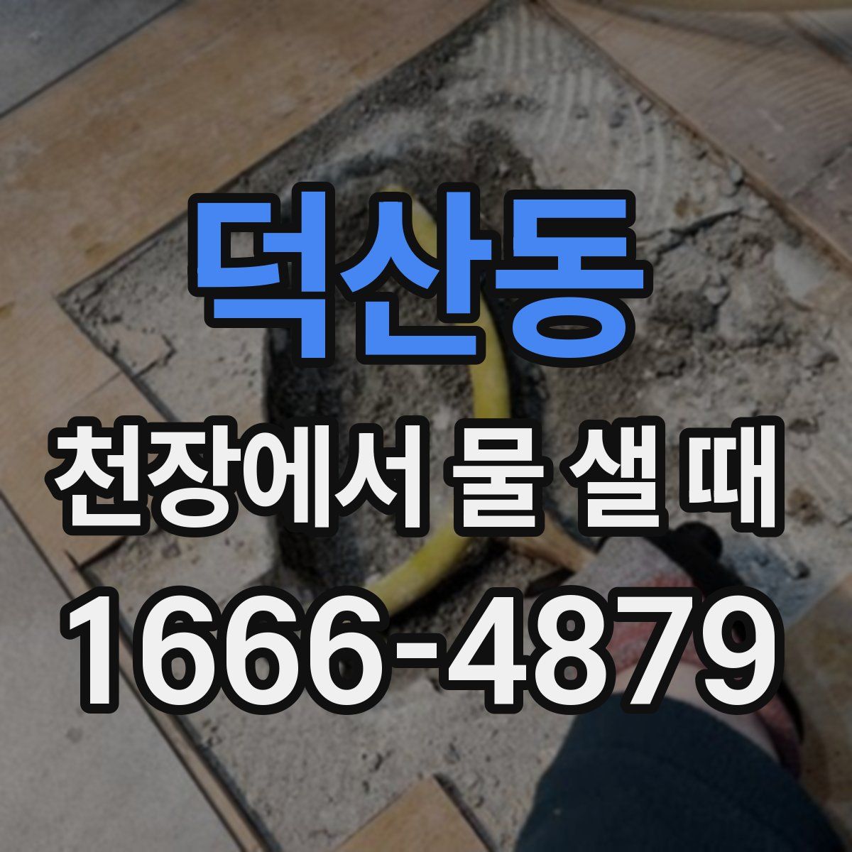 덕산동 천장에서 물 샐 때