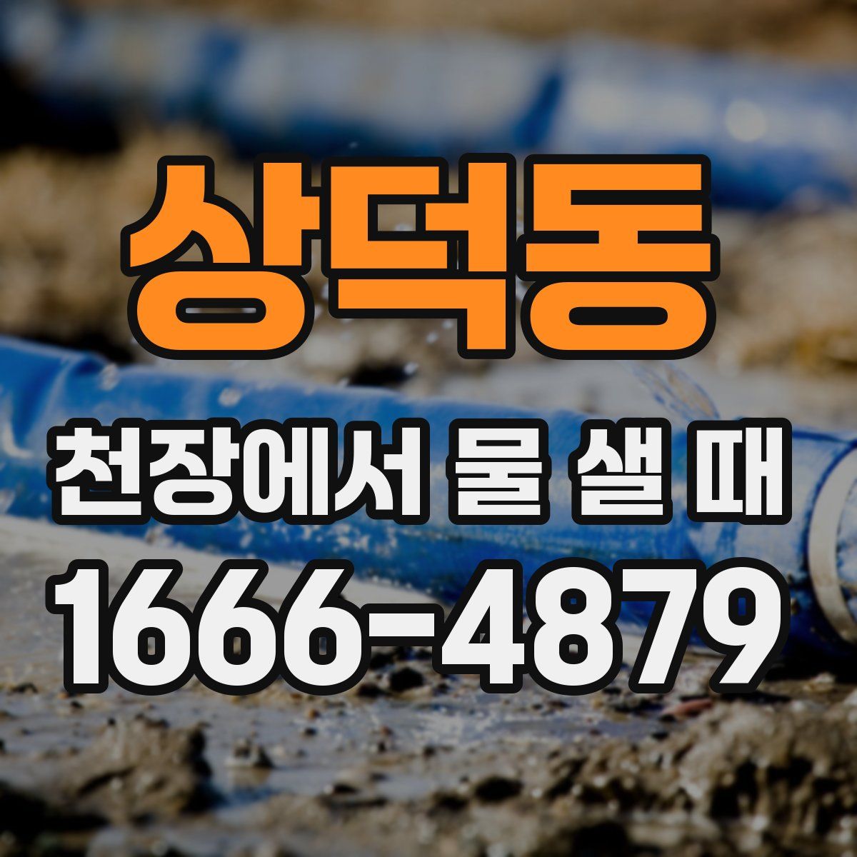 상덕동 천장에서 물 샐 때