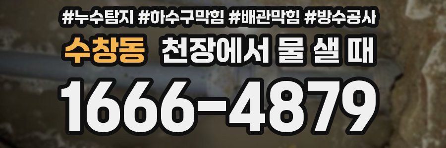 수창동 천장에서 물 샐 때
