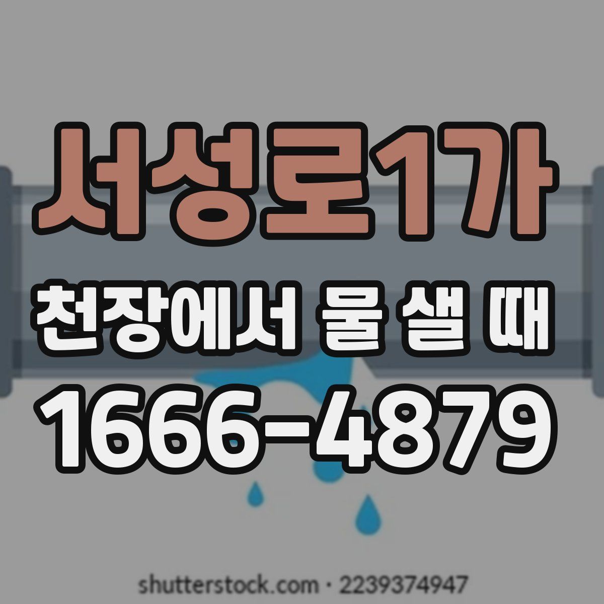 서성로1가 천장에서 물 샐 때