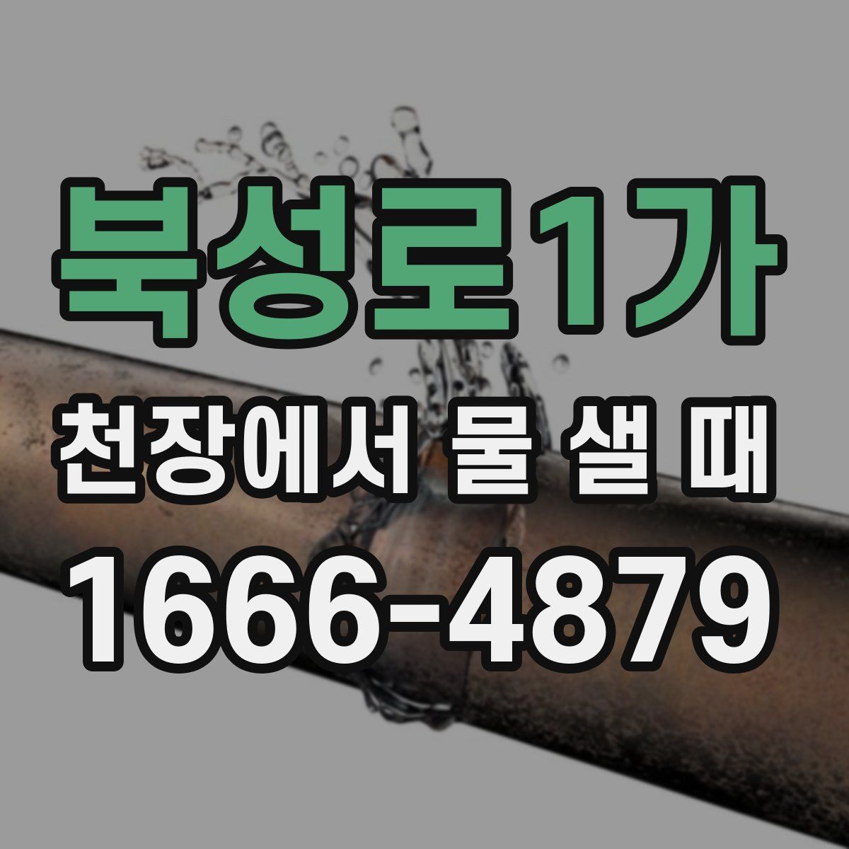북성로1가 천장에서 물 샐 때